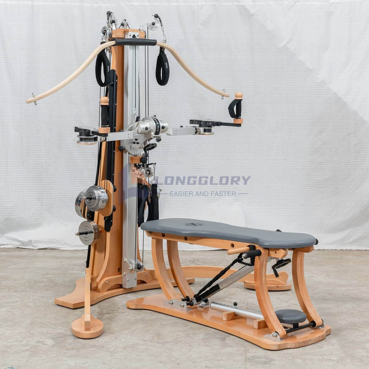 Beech Pilates Tower Reformer با قرقره